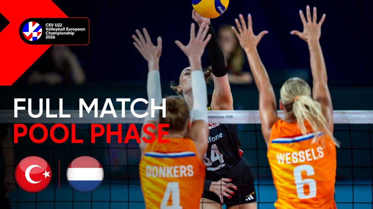 Full Match | T&uuml;rkiye vs. The Netherlands | CEV U22 Volleyball European Championship 2026 | Women