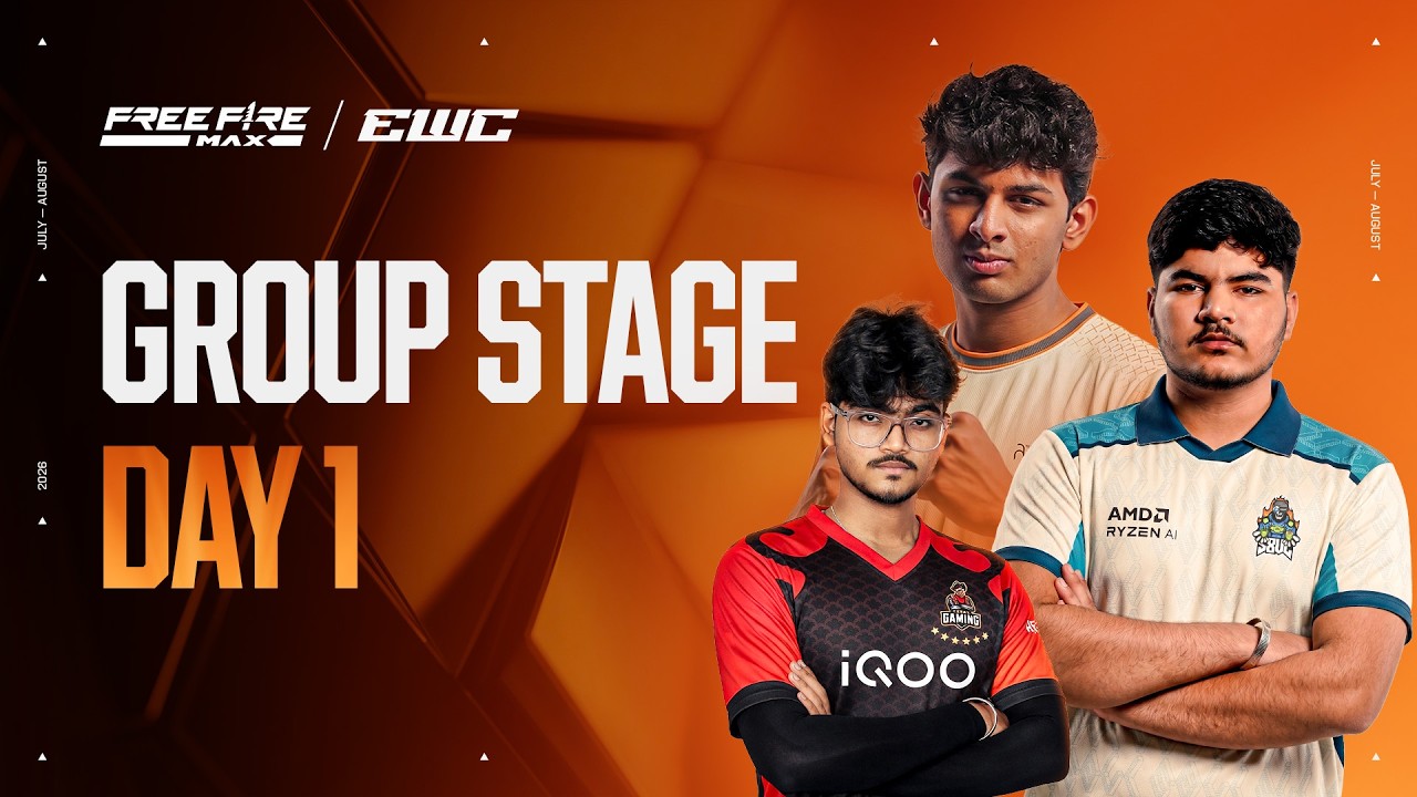 🔴 [HINDI] EWC26 GROUP STAGE DAY 1 (GROUP A & B) | INDIA AT EWC26