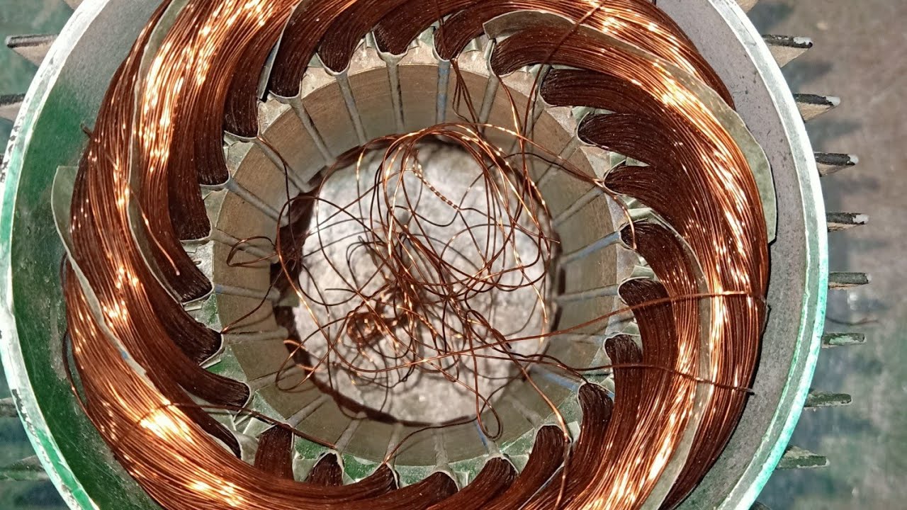 لف موتور سرعتين (دالندر) 1400/3000  خطوه بخطوه مع المهندس للمحركات  والتحكم الآلي