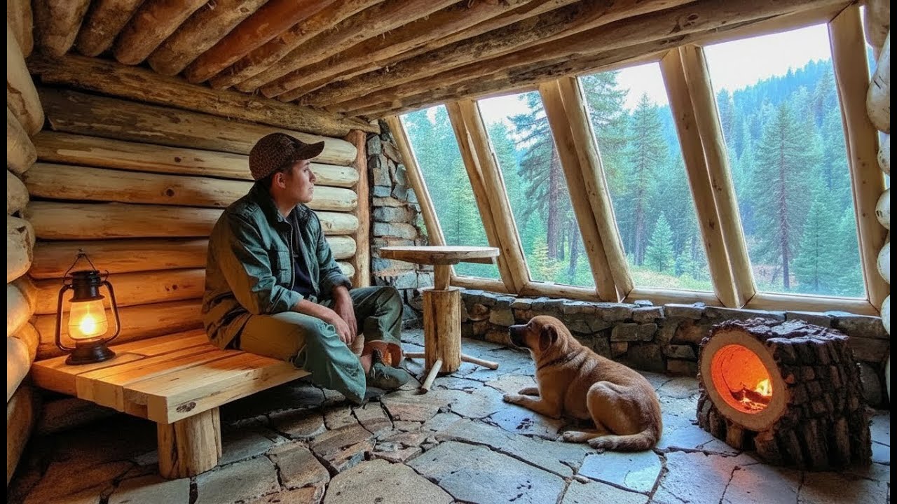 Hidden Cliff Survival Shelter | Building a Secret Safe House in the Wild (Full Video)