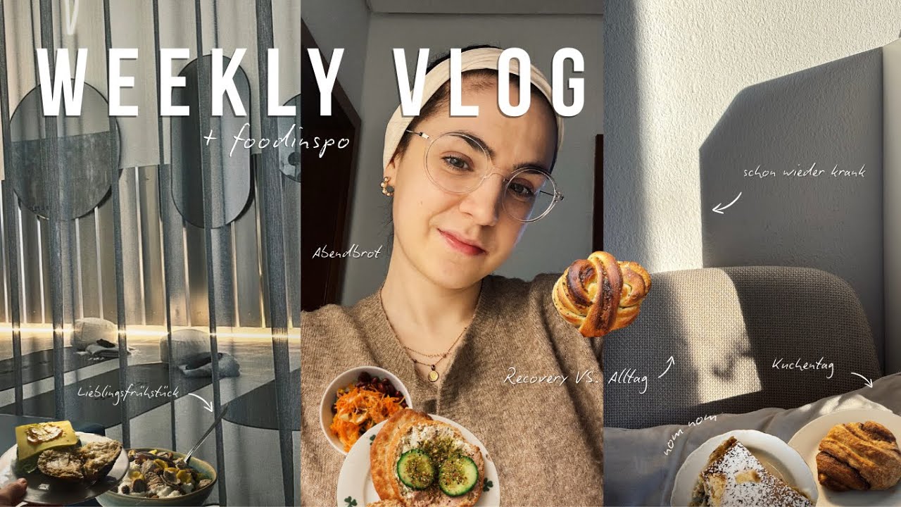 WEEKLY VLOG + What I eat 🧀 Krank 3.0 nicht der Vlog den ich geplant hatte 🥹🤞🏼