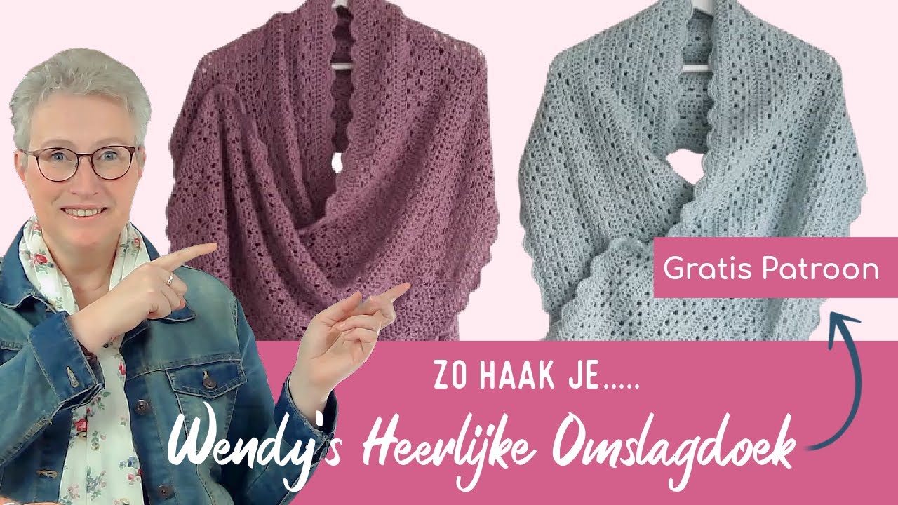 Zo haak je...Wendys's Heerlijke Omslagdoek! Inclusief GRATIS patroon! #keepitsimplehaken