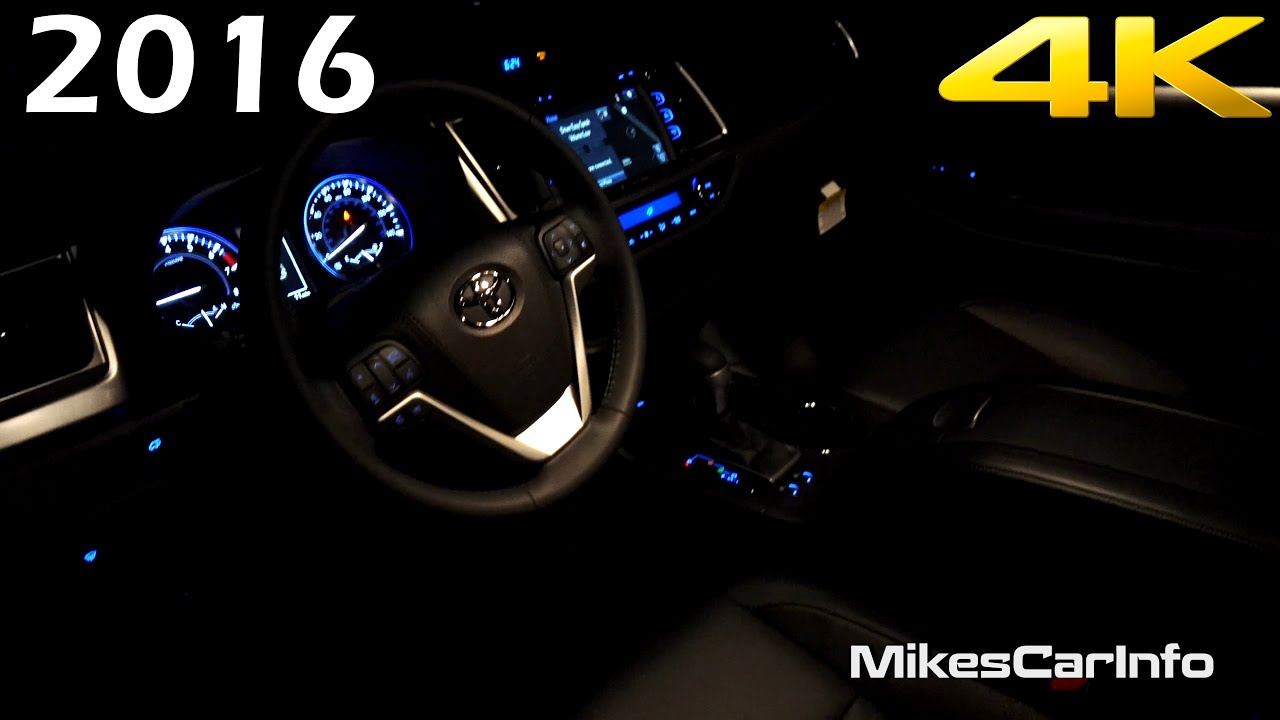 👉 AT NIGHT: 2016 Toyota Highlander Interior and Exterior in 4K + Night Drive