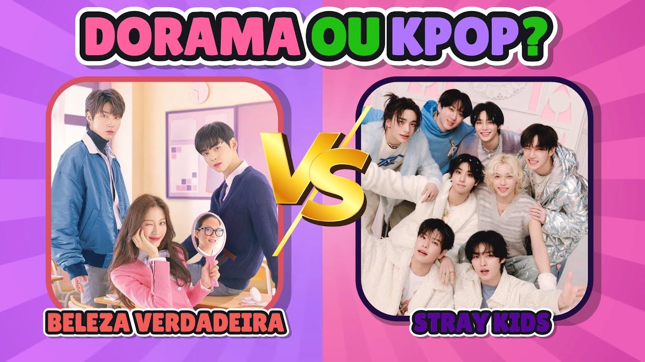 ESCOLHA ENTRE DORAMAS OU GRUPOS DE K-POP!