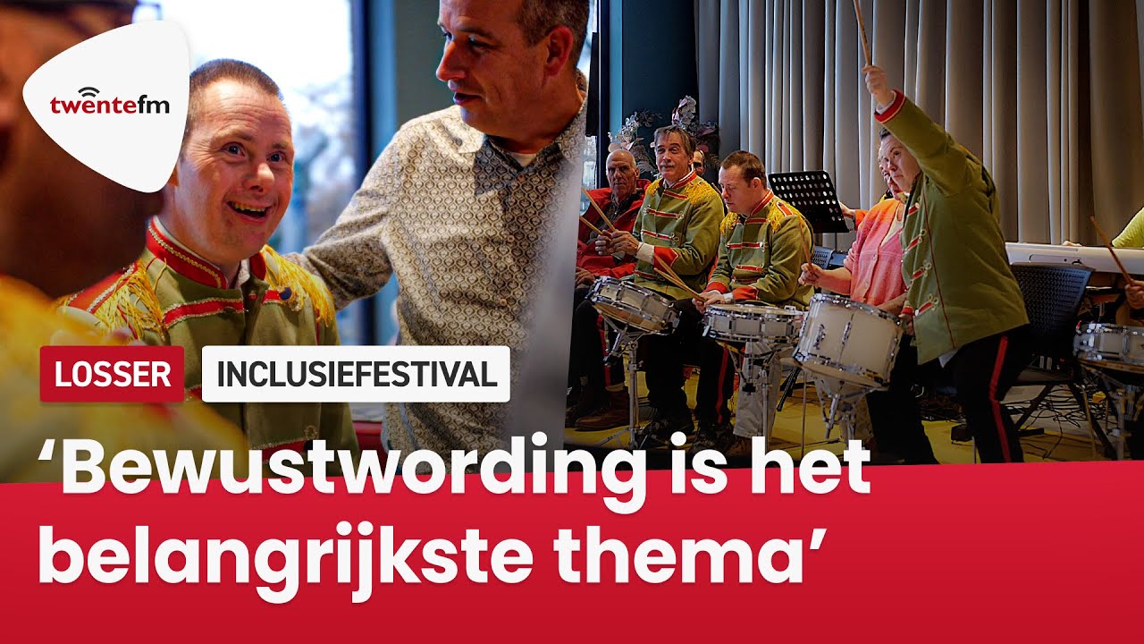 Drumband Rintintin zorgt voor vrolijke aftrap Inclusiefestival Losser: cultuur, workshops, theater
