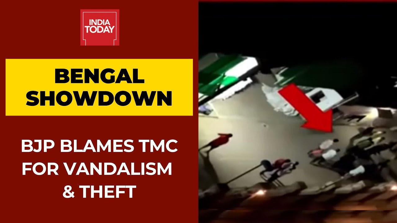 BJP Alleges Vandalism And Theft By TMC Workers; Says Parivarthan Yatra Raths, Publicity Vans Damaged