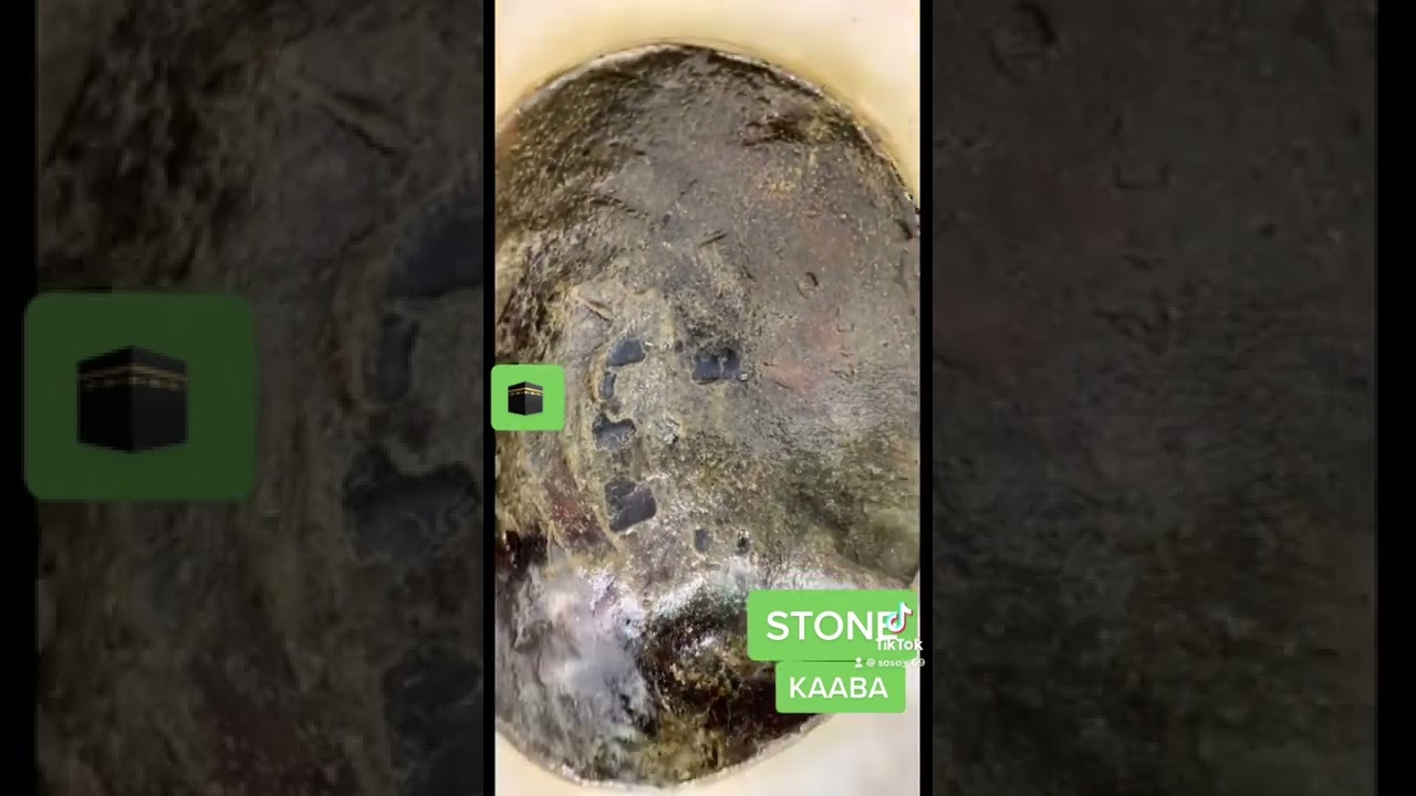 #KAABA #ISLAM #STONE #PARADISE THE GLIMPSE OF PARADISE INSIDE THE STONE OF THE HOLY KAABA 🕋