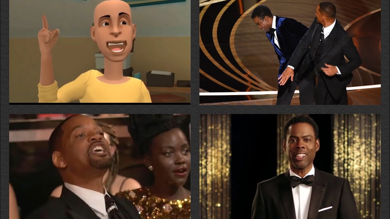 Caillou saves Chris Rock from getting slapped by Will Smith/ungrounded
