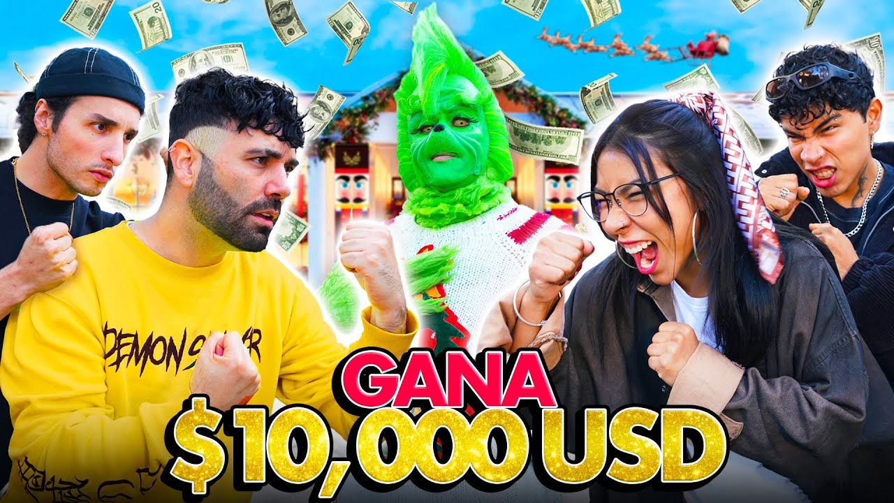 PELEAMOS CON LOS SIBLINGS Y EL GRINCH POR 10MIL 💰| RULÉS CHRISTMAS 🎅🏼 EP 06