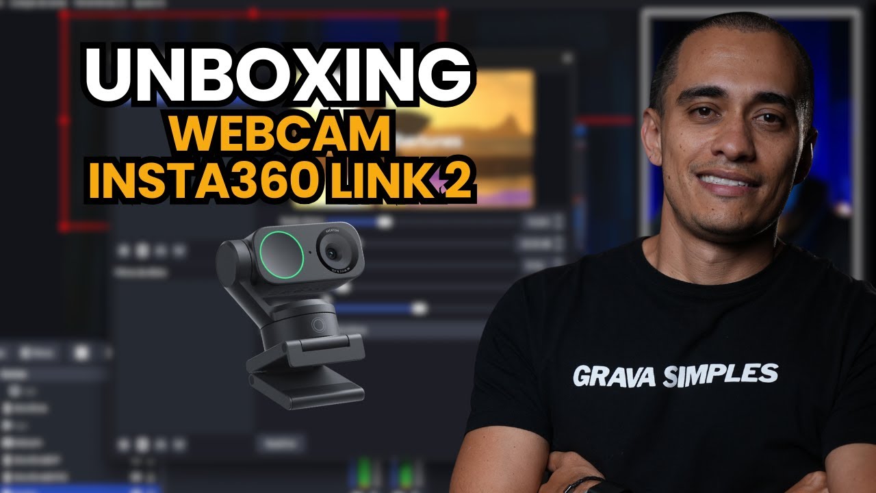 Unboxing da webcam Insta360 Link 2