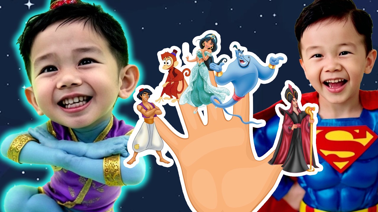 Aladdin & Snow White Finger Family | Disney | Nursery Rhymes | DoReMi Kids Songs