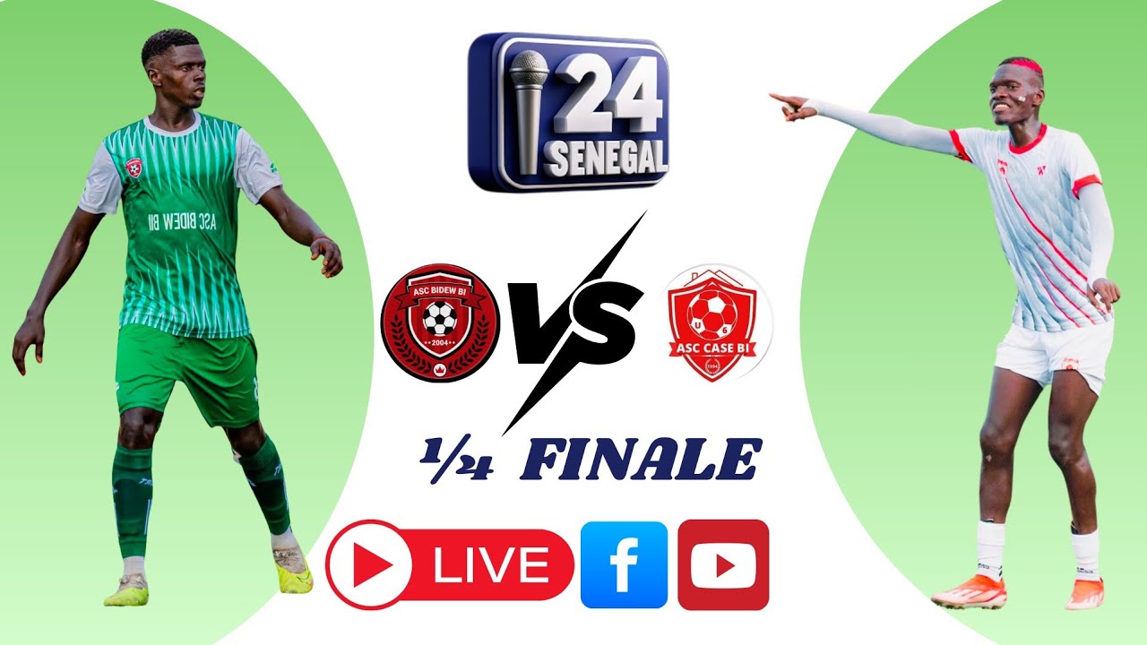 🔴EN DIRECT QUART DE FINALE ZONE 8B ASC BIDEEW BI  VS ASC CASE BI AU STADE BIRANE LY DES PARCELLES 