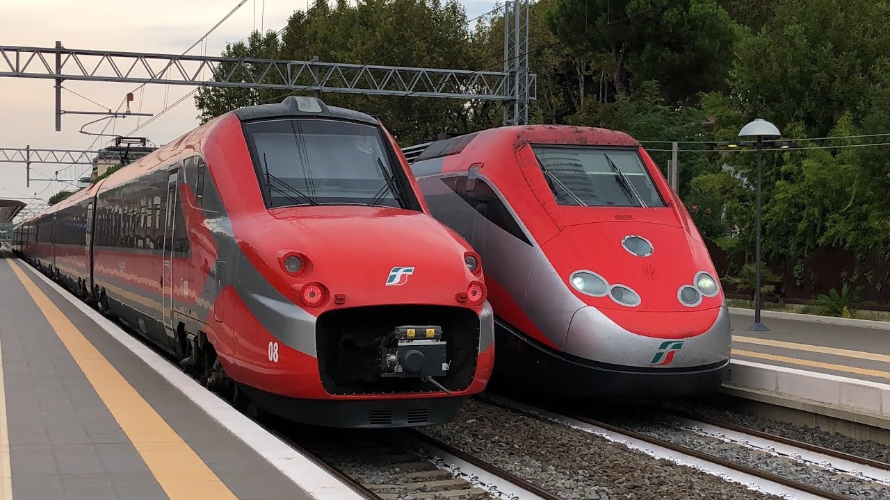 TRENI PASSEGGERI E MERCI VELOCISSIMI in ARRIVO, partenza e TRANSITO a Riccione!