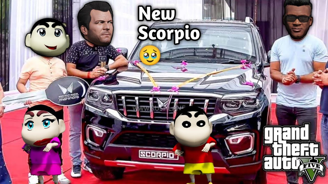 GTA5: Taking Delivery Of Most Demanding Car Scorpio 😲Shinchan crying😭 Franklin super🥹Ps Gamester