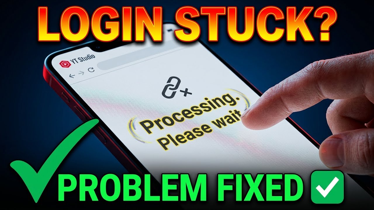 YouTube Studio Login Processing Please Wait Problem Fixed ✅