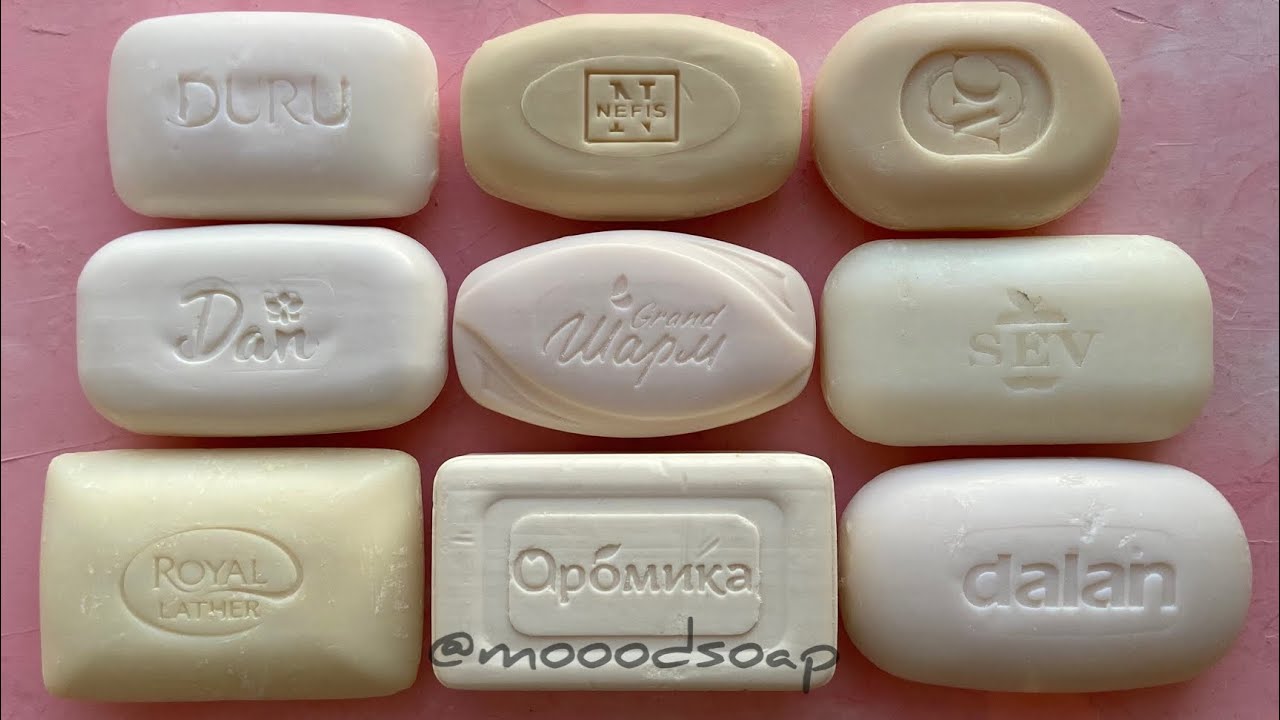 WHITE set ASMR|Cutting soap|Carving soap|АСМР|Резка мыла *no talking*