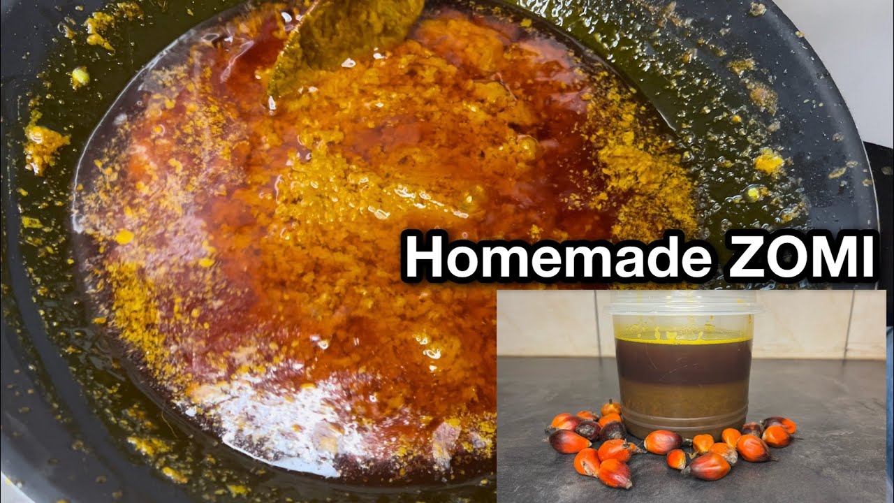How To Make Homemade Zomi  | Flavored Palm Oil | So Good For Your Red Red & MORE❤️