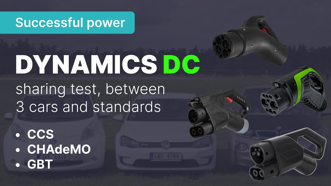 Successful power DYNAMICS DC sharing test, between 3 cars and standards CCS, CHAdeMO, GBT
