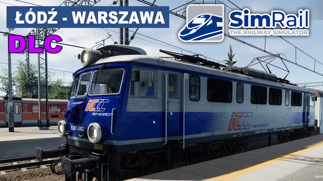 PKP InterCity EU07 po DLC Łódź - Warszawa w SimRail - Scenariusz