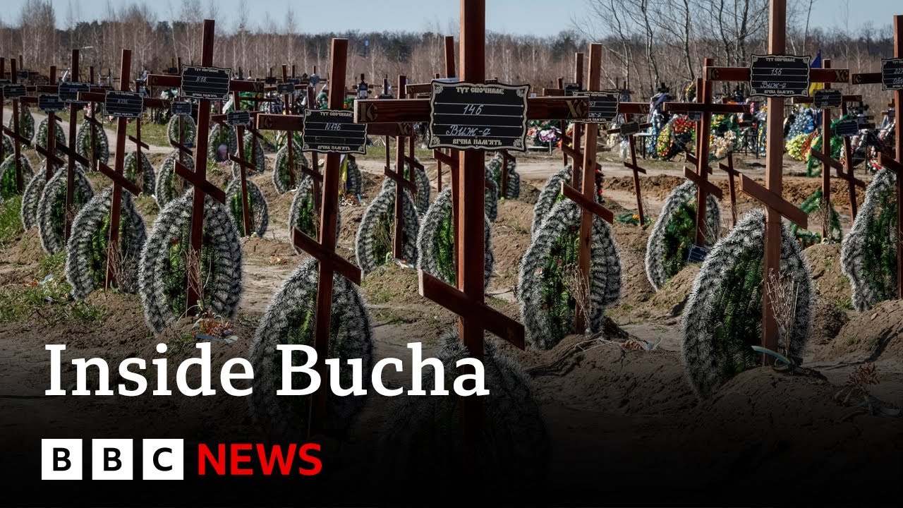 Inside the Ukrainian town where Russia is accused of 'mass atrocities' - BBC News
