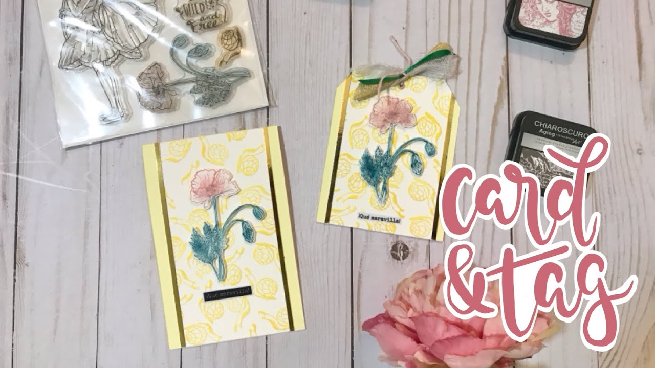 @ciaobellapaper - HANDMADE TUTORIAL - card and tag making decorated paper