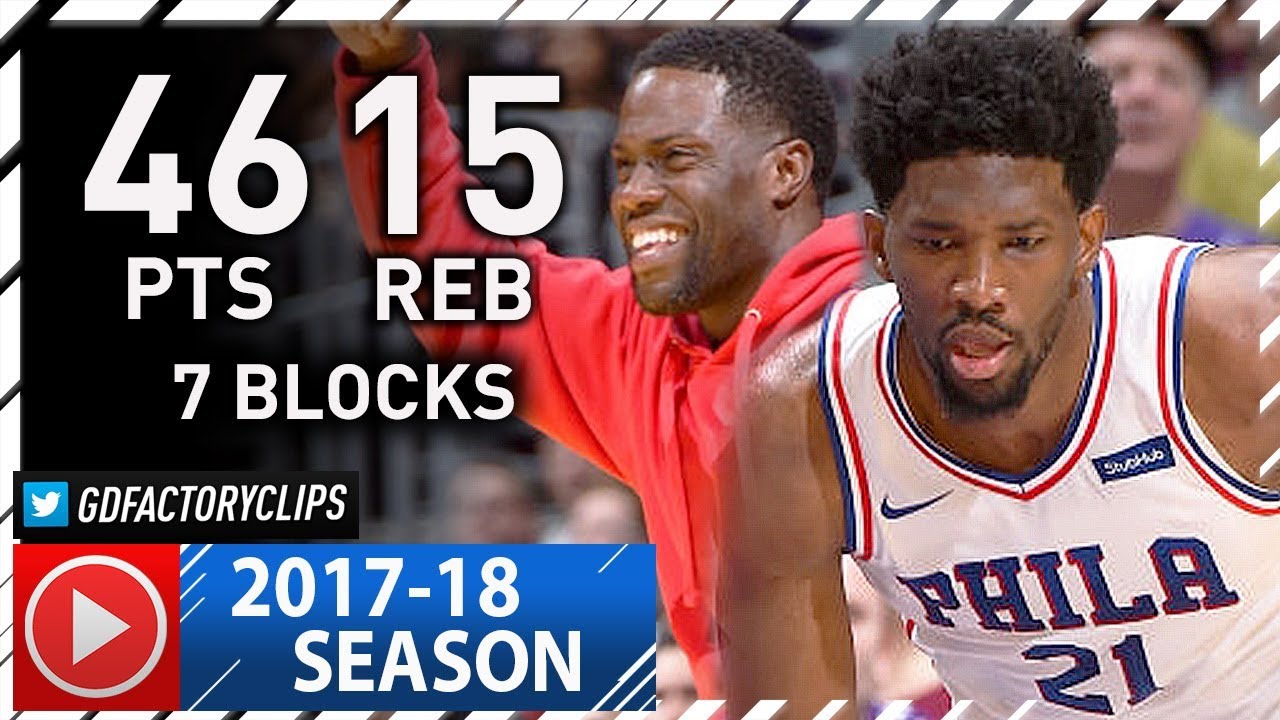 Joel Embiid EPIC Full Highlights vs Lakers (2017.11.15) - Career-HIGH 46 Pts, 15 Reb, 7 Blks!
