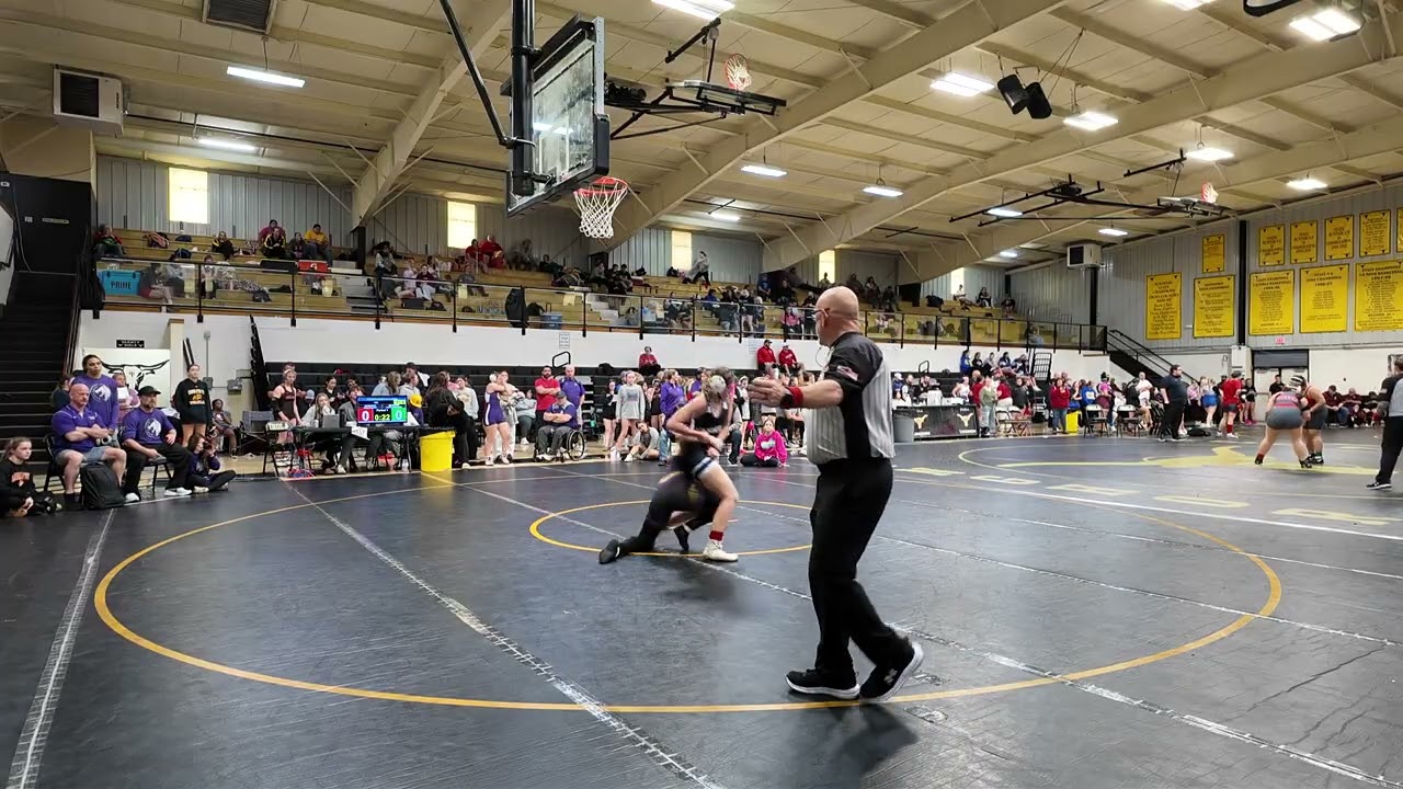 2 17 26 Regionals Mannford Roseline Baker vs Jenna Scroggins