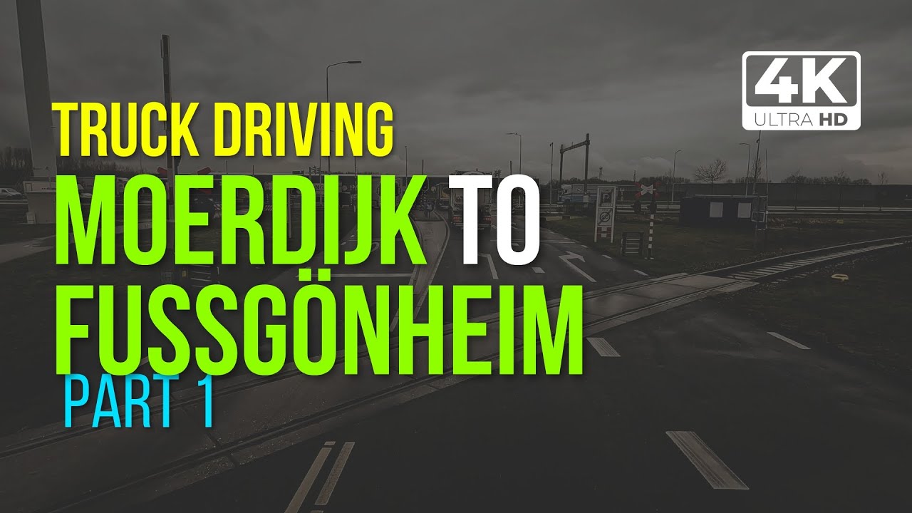[Part1] Truck Driving, Cabin View - Moerdijk NL to Fußgönheim DE