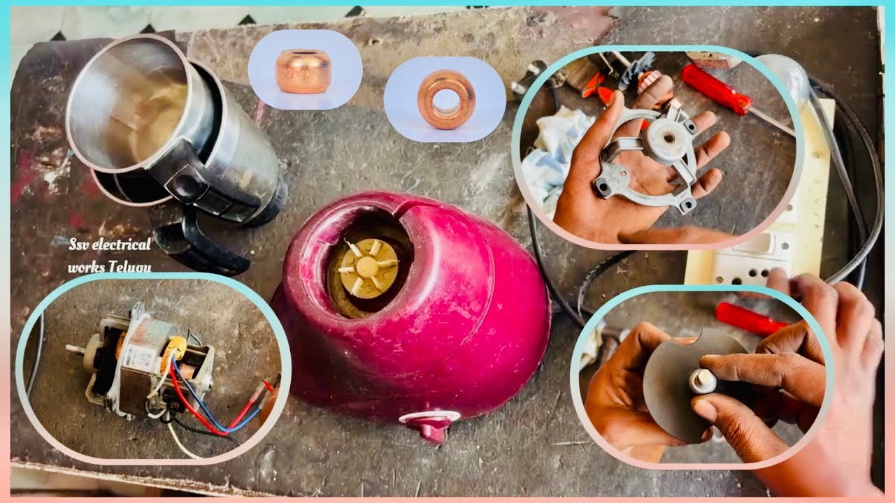 mixer grinder motor bush change telugu | mixer motor bush change #Butterfly #motoebush #mixerbush 