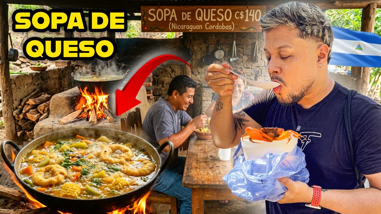 Esta SOPA DE QUESO Nicaragüense 🇳🇮 es una de las MEJORES que he probado 🤤🔥