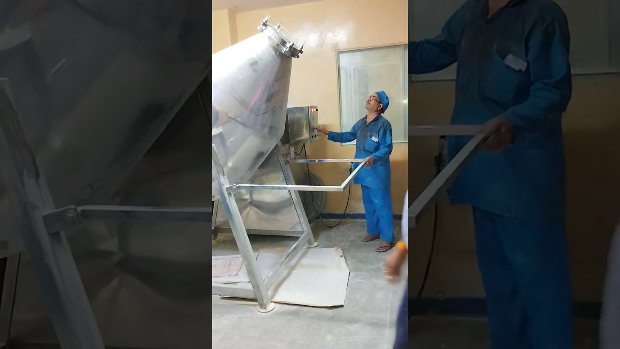 500kg double cone blender mix well industries for powder mixing #double cone mixer #viral