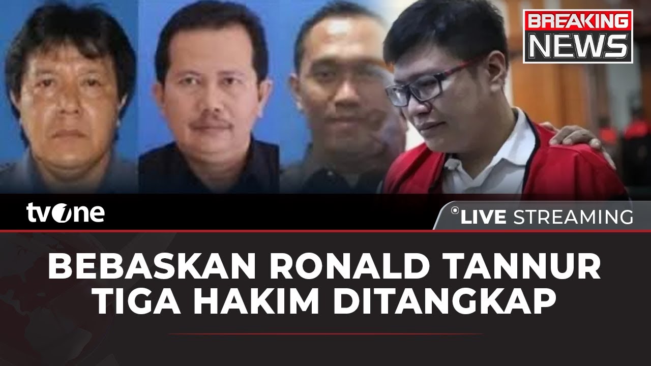 [BREAKING NEWS] Tiga Hakim yang Bebaskan Ronald Tannur Ditangkap | tvOne