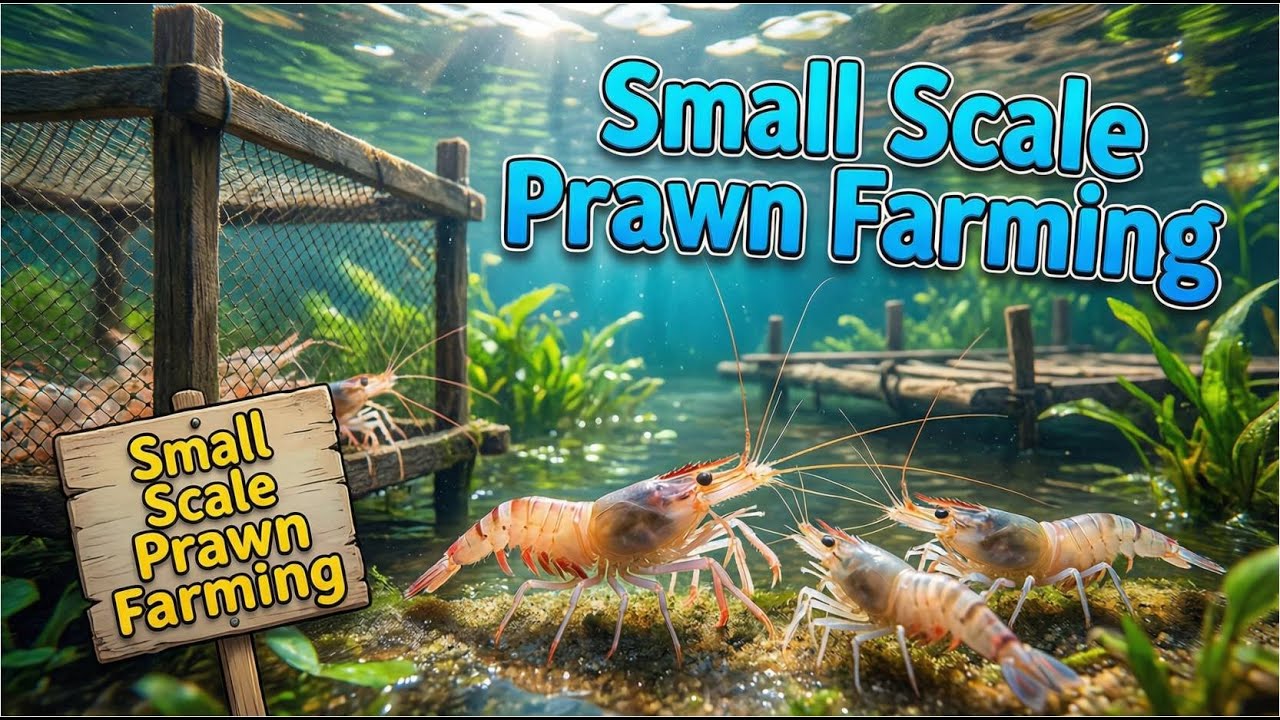 Small Scale Prawn Farming: Beginner’s Guide to Profitable, Low-Cost & Sustainable Aquaculture!