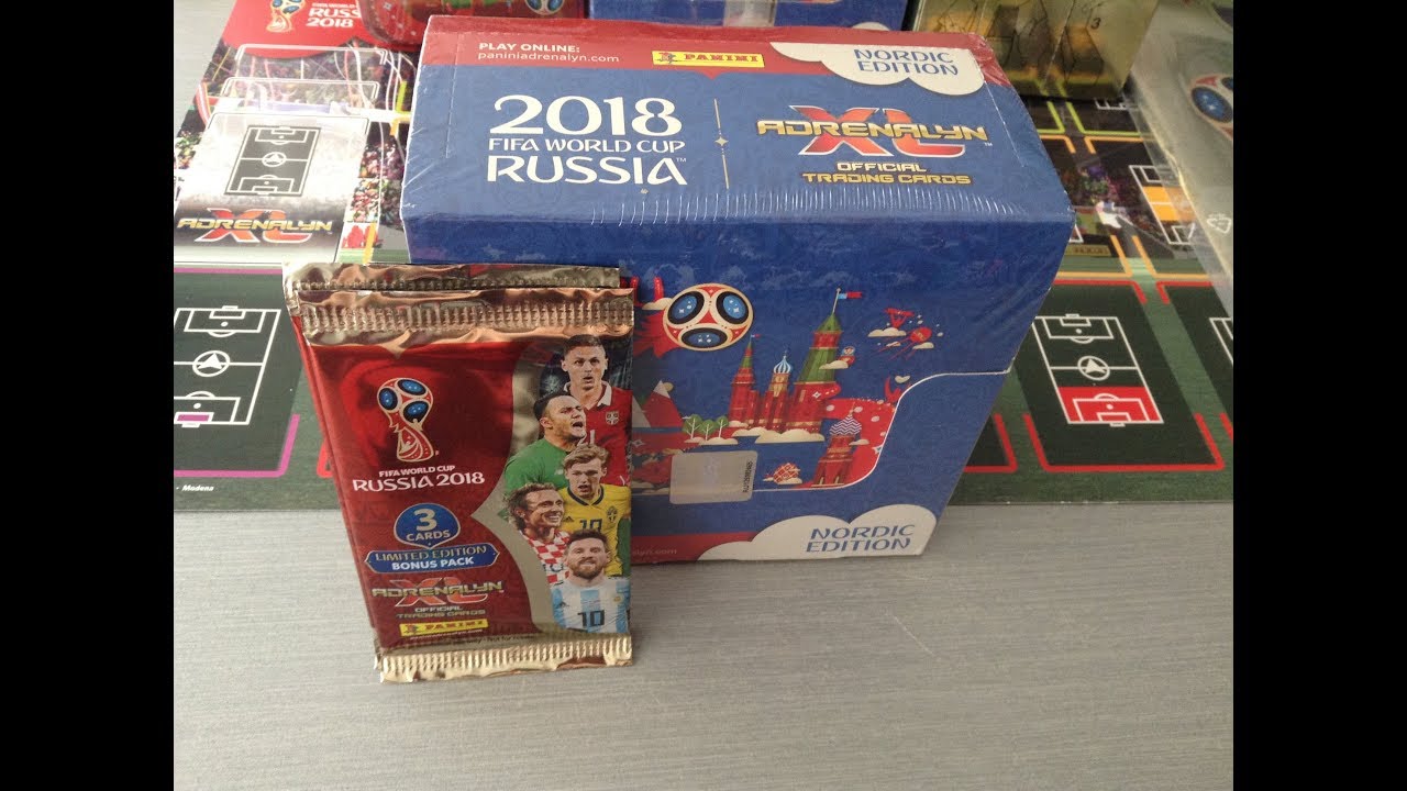 PANINI AXL WORLD CUP 2018 ***NORDIC BOX & 4 EXCLUSIVE PACKS/RARE PULL***