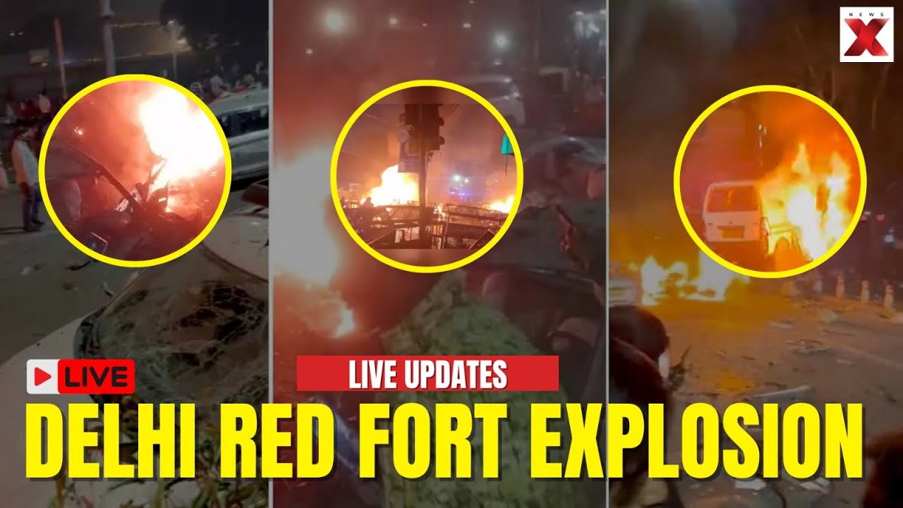 Delhi Blast LIVE: Red Fort Metro Blast | Multiple Vehicles Catch Fire, Delhi Police Investigates