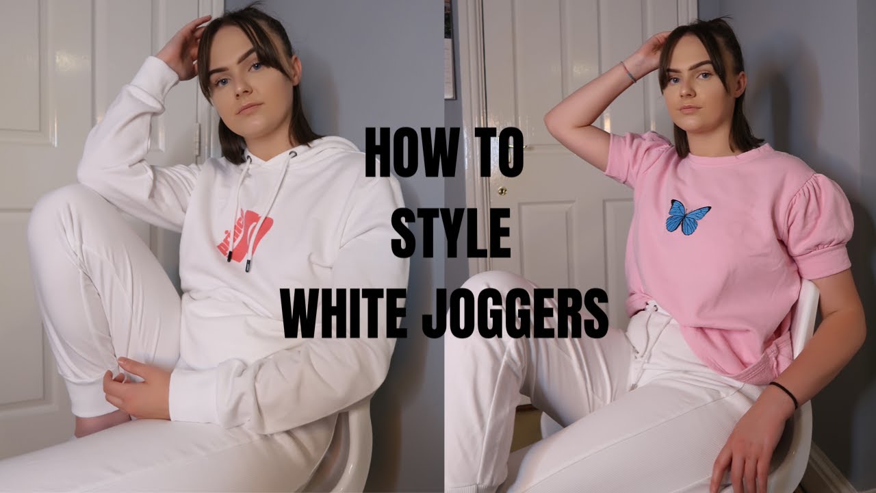 HOW TO STYLE WHITE JOGGERS 2020 Ft Primark, In The Style, I Saw It First & More