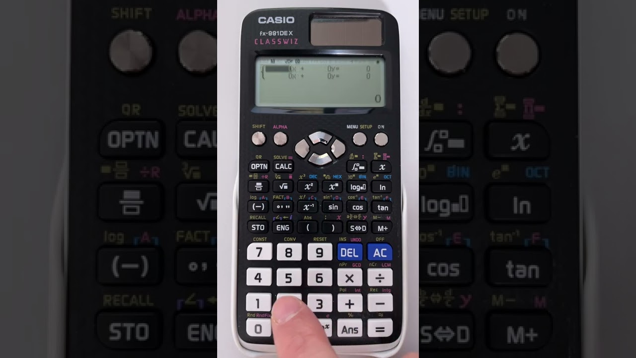 Lineares Gleichungssystem mit Taschenrechner lösen | Casio fx-991DE X