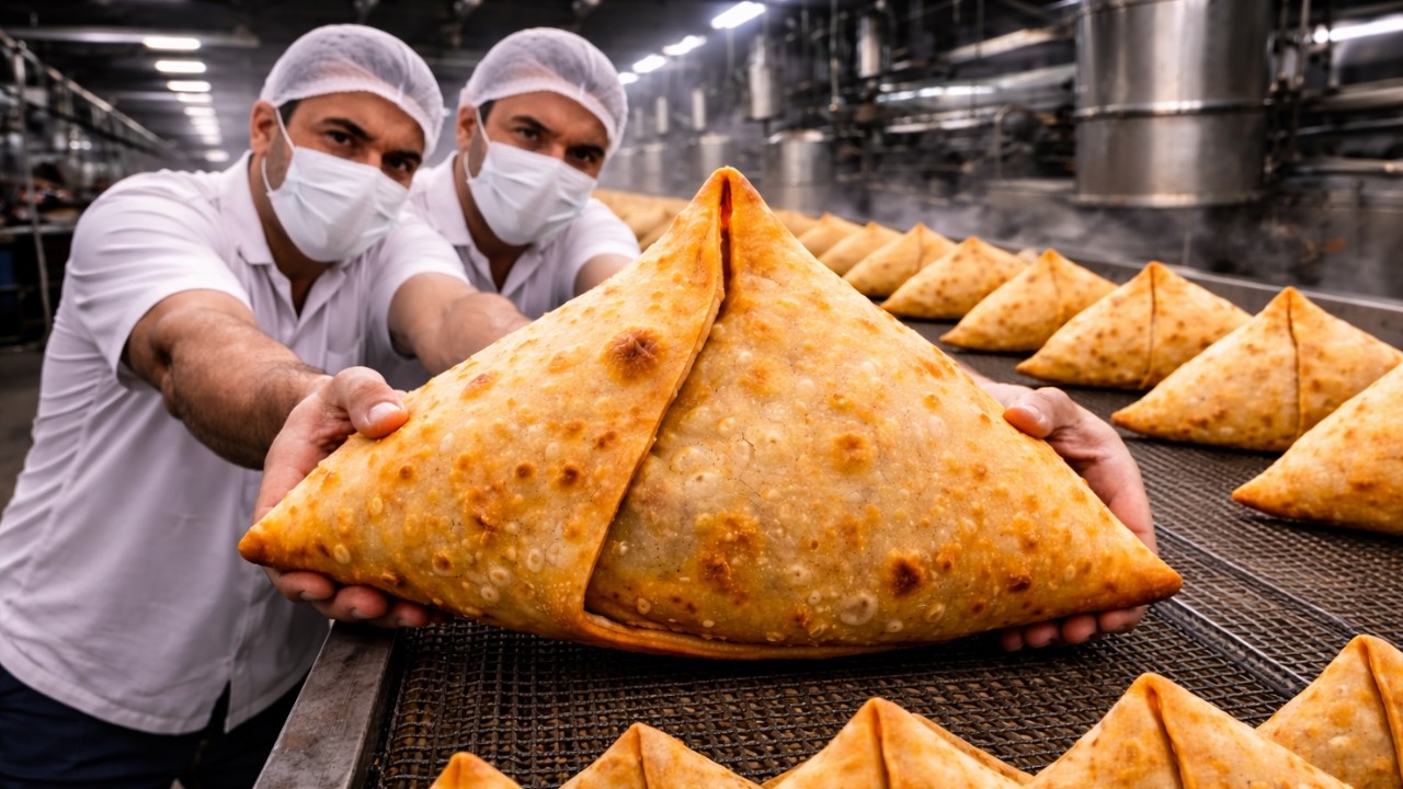 🎬 🥟🏭 Inside a Giant Samosa Factory – Millions Made Every Day | Factory Full Process 🤯