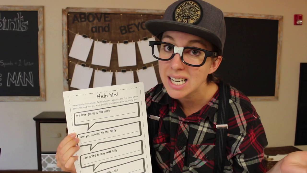 Emergency Sub Plans- Capitalization & Punctuation- Help Silly Sally (1st-2nd grade bundles)