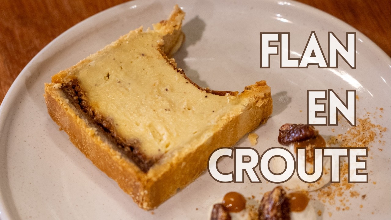Flan en croute - recette étape par étape