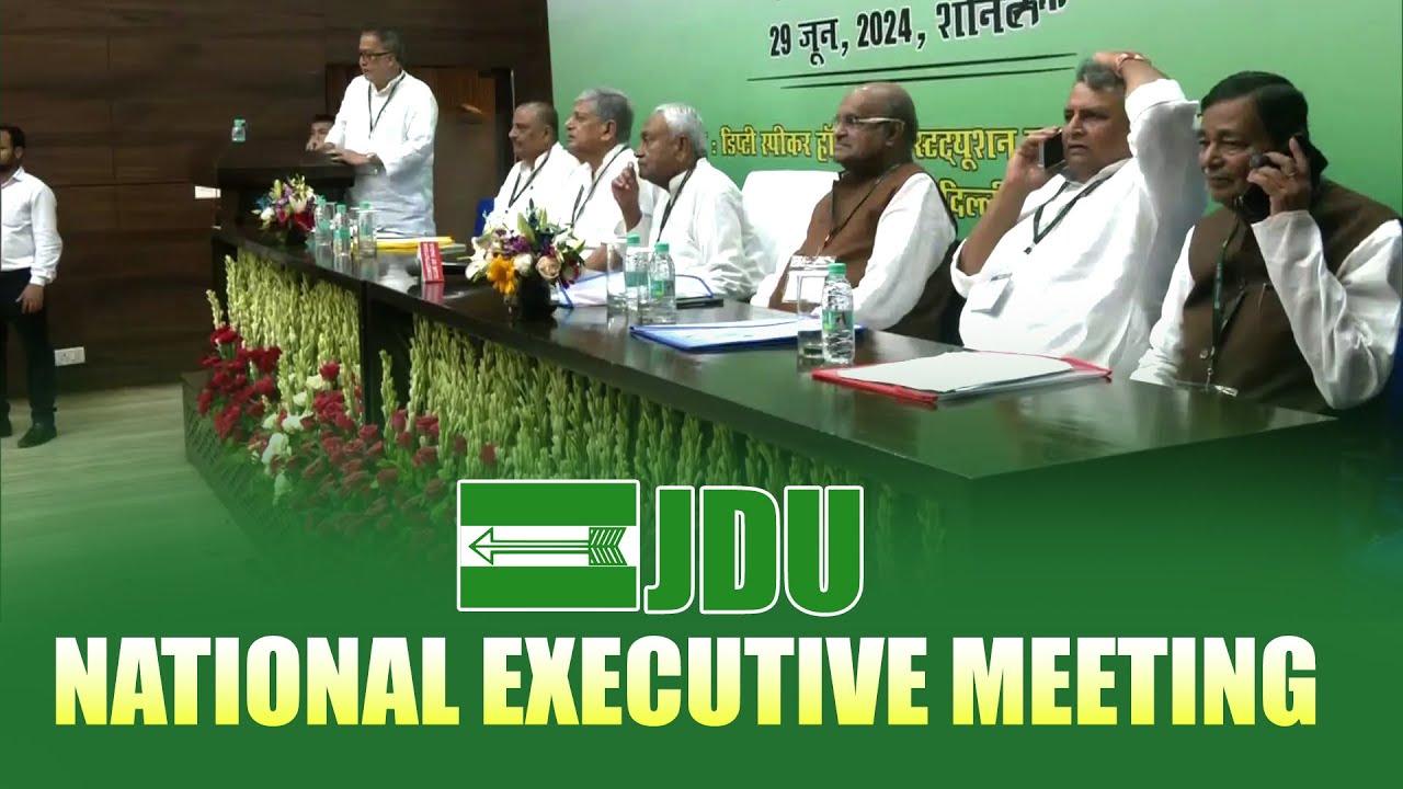 Live: Bihar CM Nitish Kumar attends JDU national executive meeting | Delhi