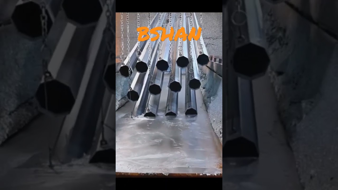 Hot Dip Galvanization #hdgi #pole #manufacturer #stadiumlighting #galvanized