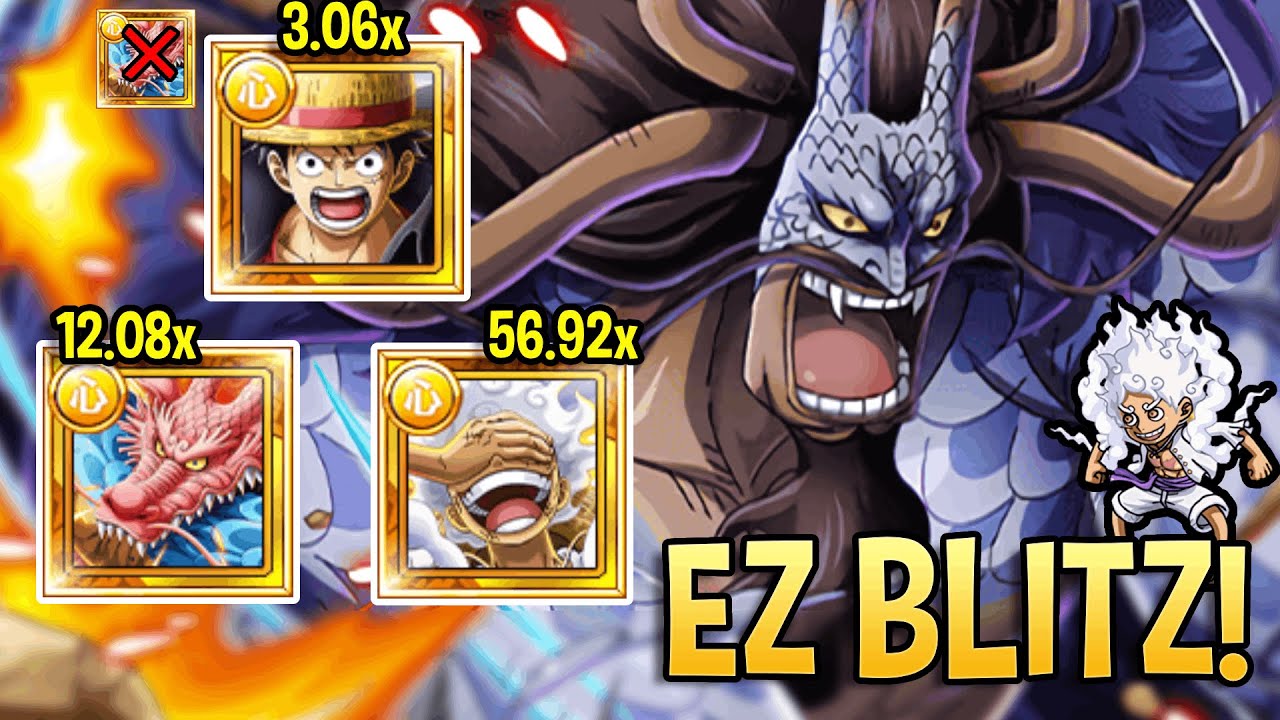 GEAR 5 LUFFY vs KAIDO BLITZ! 3 Teams vs 40 Stamina 12* Event! [OPTC | トレクル]
