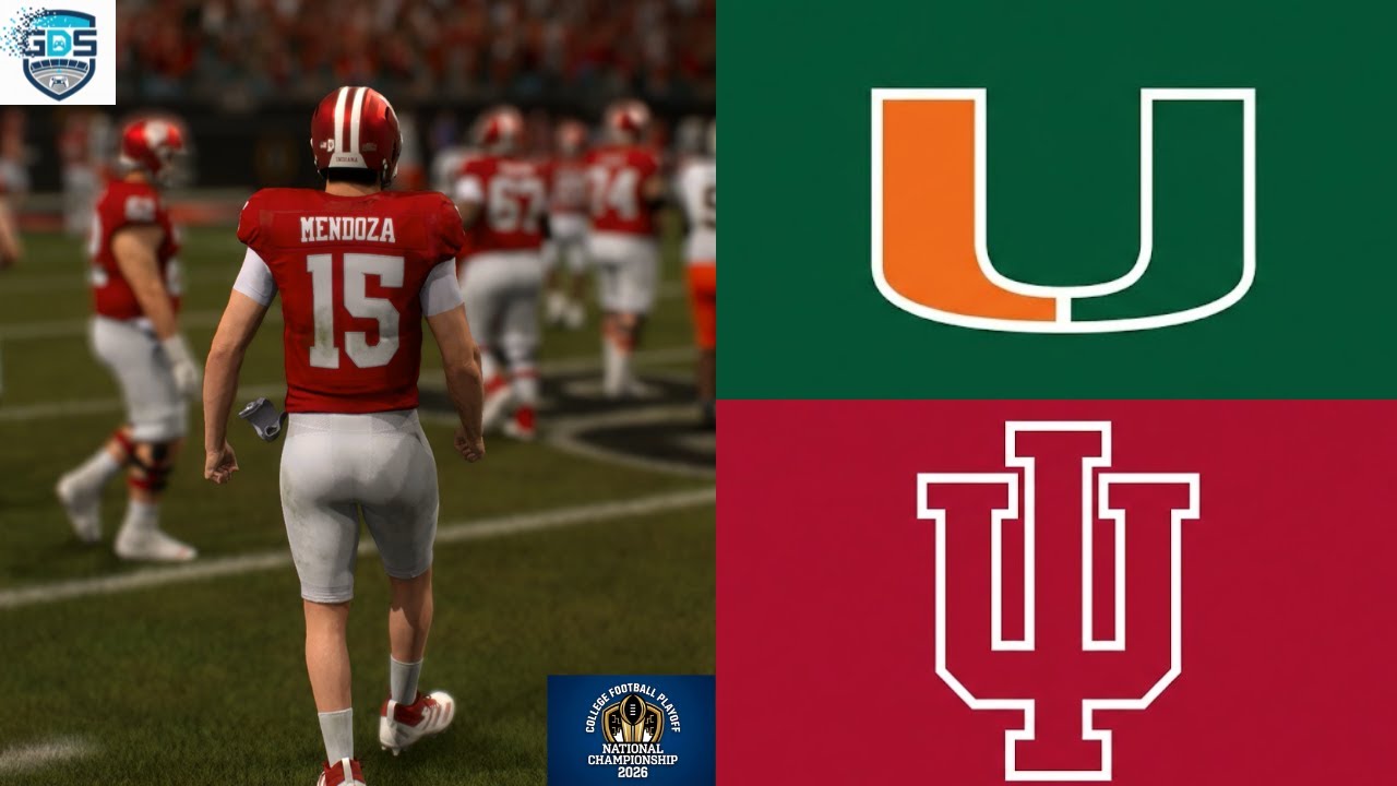 4K 60FPS | CFB 26 | CFP National Championship: Miami (13-2) vs. Indiana (15-0)
