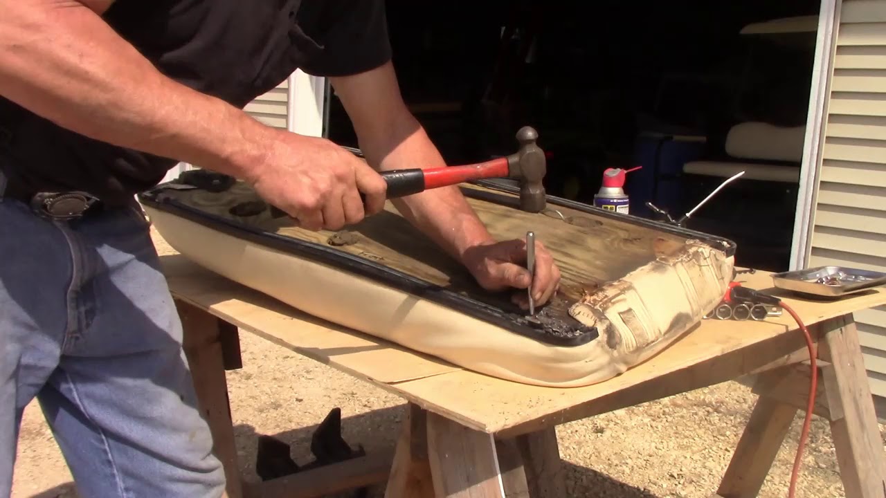 Installing New Seat Cover and Replacing Wood Base on Club Car DS