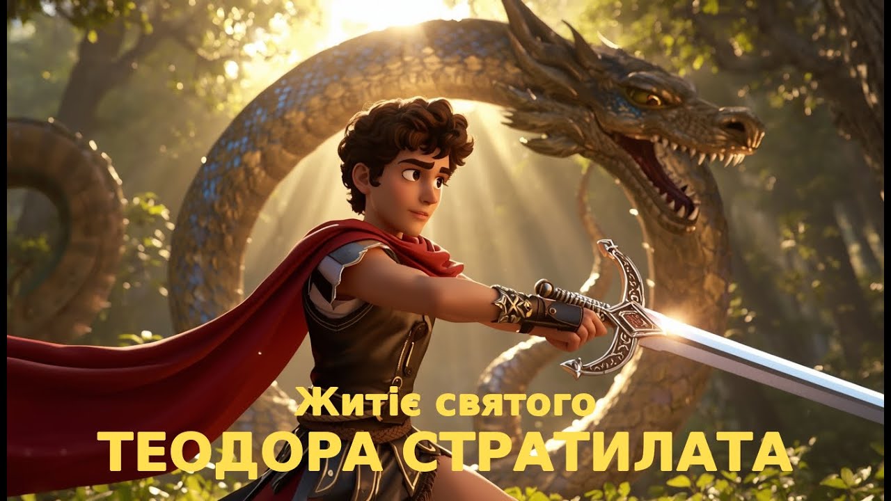 Мультфільм життя святого Теодора Стратилата українською мовою