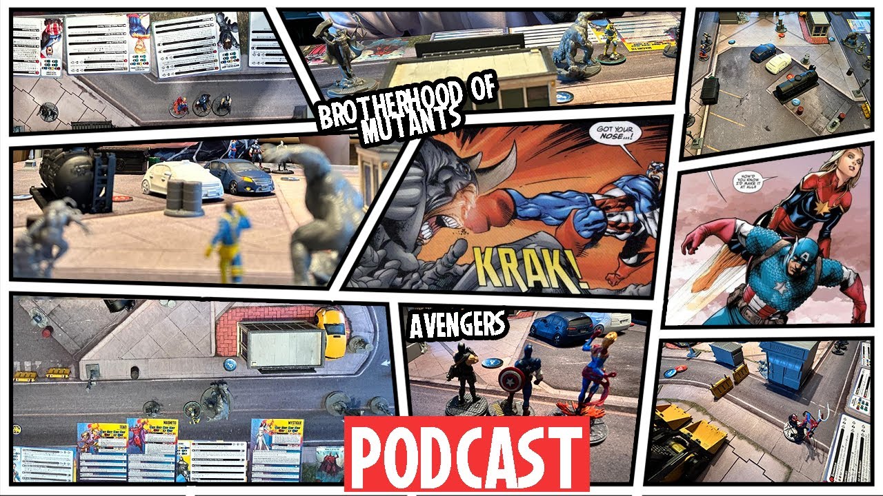 Podcast F02: Marvel Crisis Protocol | Battlereport - Brotherhood of Mutants VS Avengers