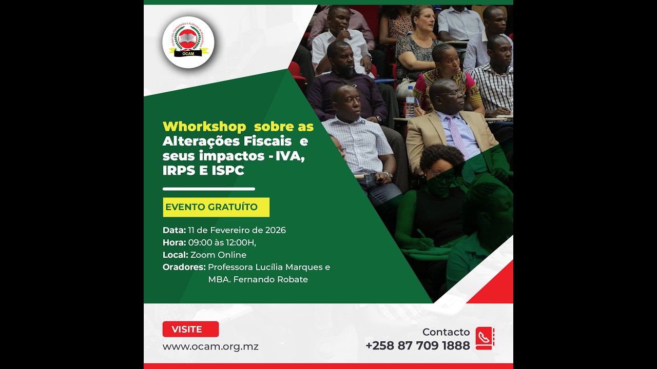 workshop sobre as Alterações fiscais em sede do IVA, IRPS e IRPC