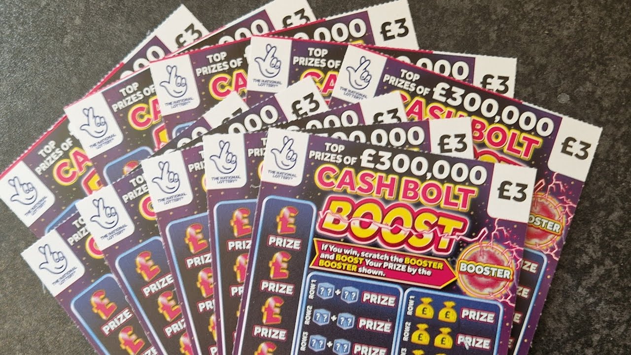 £30 Brand New Cash Bolt Boost Allwyn UK National Lottery Scratch Cards