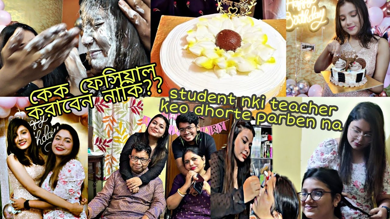 Birthday & Anniversary on the same day | *facial with cake cream* | Crazy Butterfly